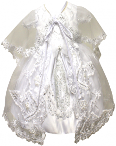 GIRLS CHRISTENING DRESS (0515636) WHITE